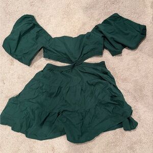 Free People Cross of Sunlight Mini Cutout Dress